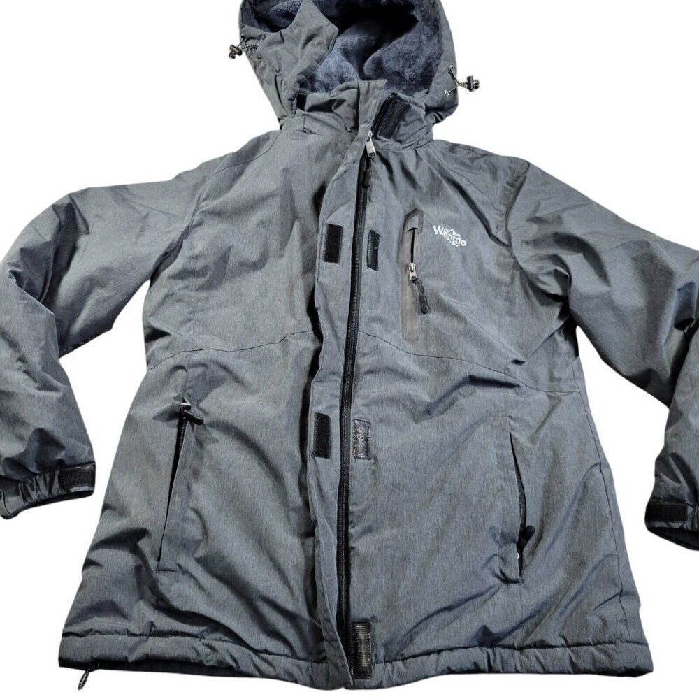 Wantdo Jacket Womens Medium Snowboarding Ski Hooded Full Zip Long Sleeve